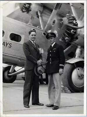 Imperial Airways Handley Page Hp.42 Passenger & Staff Vintage Photo Ial • £29.95