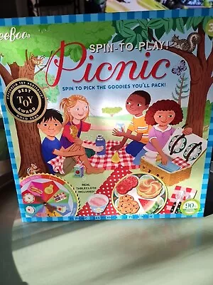 Award Winning EeBoo  The Picnic  Game With Tablecloth  2-4 Players Ages 5+ • $25