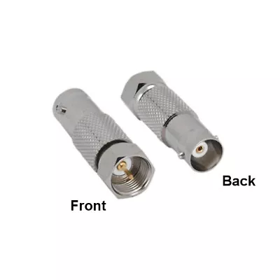 F-Type Male To BNC Female Connector Coaxial RG-59 RG-6 For CCTV Security Camera • $6.67