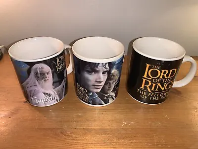 Lord Of The Rings Mug 3 X Different VGC 1/2 Pint Downpace Gandalf 9.3cm • £14.99