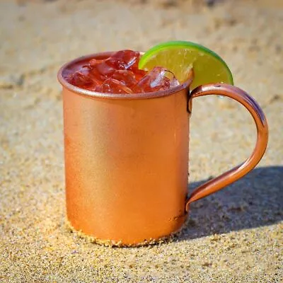 16OZ Pure Copper Cup Thickened Moscow Mule Mugs  Mules Cocktails Coffee Beer • $20.80