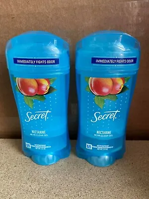 £23.95 • Buy Secret Clear Gel Antiperspirant Deodorant Nectarine 2.6 Oz 2 Pack