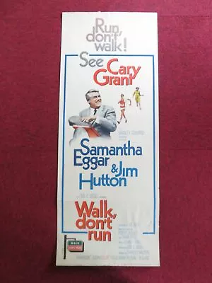 WALK DON'T RUN US INSERT (14 X 36 ) POSTER CARY GRANT SAMANTHA EGGAR 1966 • £14.99