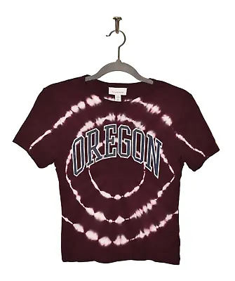 £14.78 • Buy TOPSHOP NEW $28 Oregon Tie Dye Graphic Tee In Purple Size 8