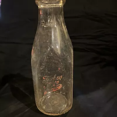 Turkey Hill Vintage  Old Glass 1 Quart Milk Bottle • $11.80