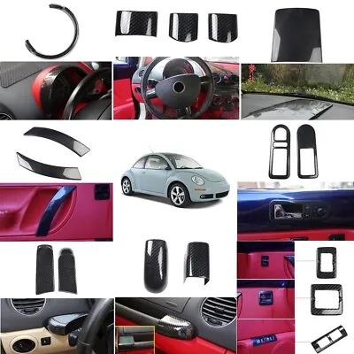 Carbon Fiber Look Interior Accessories Kit Cover For Volkswagen Beetle 2003-2010 • $209.88