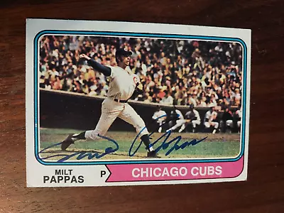 1974 Topps Baseball Autographed #640 Milt Pappas • $4.99