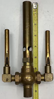 BRASS CANDLESTICK STEAM WHISTLE  3/4”& 3/8” Locomotive Maritime Industrial Steam • $295