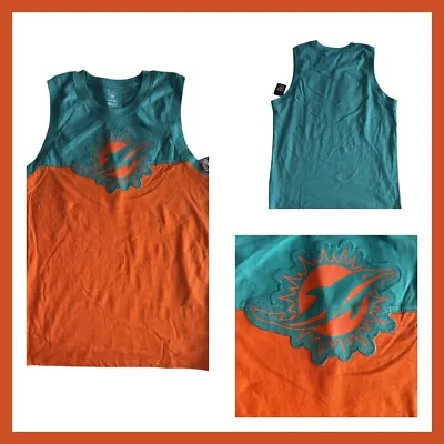 NFL Miami Dolphins Youth Tank Large 14/16 Embroided Logo NWT • $25.20