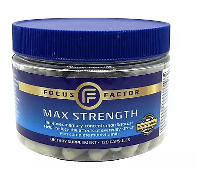 Focus Factor Max Strength 120 Capsules EXP 04/2024 • $13.99