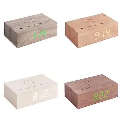 LED Rechargeable Gingko Alarm Clock With Sound Activation And Flip Over Snooze • £45