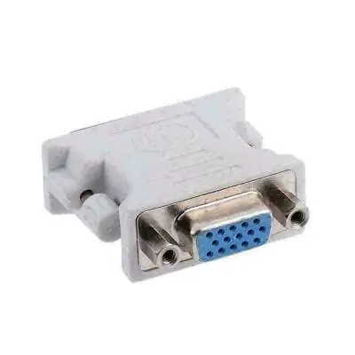 $3.28 • Buy 15 Pins White VGA Female To 24+1 Pin DVI-D Male Adapter Converter For PC з