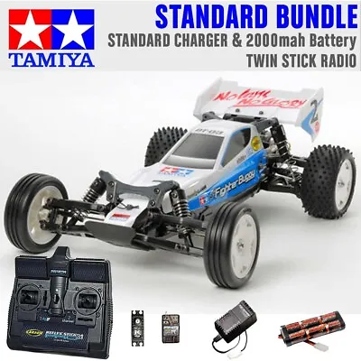 TAMIYA RC 58587 Neo Fighter Buggy DT03 1:10 Standard Stick Radio Bundle • £174.95