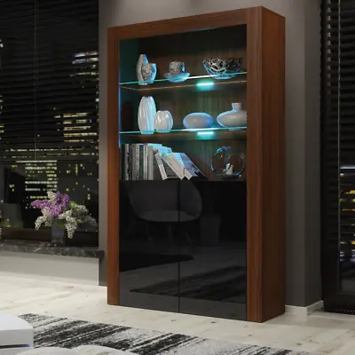 Display Cabinet 170cm | Sideboard | Modern Unit | Gloss Doors | Free LED |⭐⭐⭐⭐⭐ • £179.90