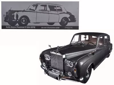 1964 Rolls Royce Phantom V MPW Gunmetal Grey LHD 1/18 Diecast Model Car  By Par • $212.08