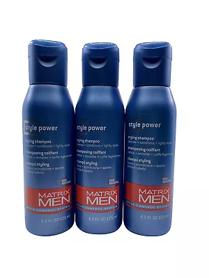 Matrix Men Style Power Styling Shampoo 4.2 OZ Set Of 3 • $16.24