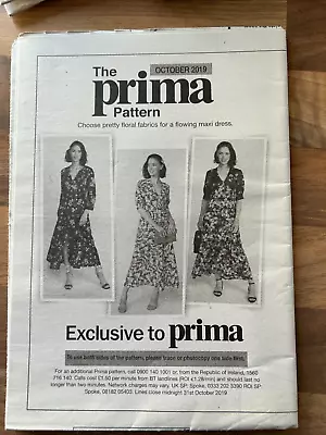 Prima SEWING PATTERN Maxi Dress  Size 10-20  (10/2019)  NEW • £3.99