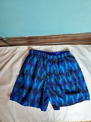 Speedo Swim Trunks Board Shorts Multicolored Nylon Mesh Lined Men's Size Large L • $16.19