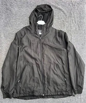 Primark Jacket Men’s Black XL Fleece Zip Up Top Simple Jumper Hoodie Coat Wind • £9.20