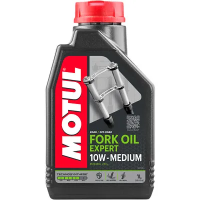 Motul Road & Off Road Motorcycle Fork Oil Expert Medium | 10W | 1 Liter | 105930 • $21.26