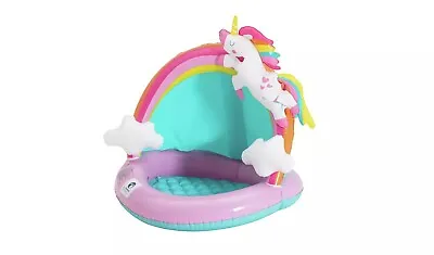 Chad Valley Inflatable Unicorn Baby Shaded Paddling Pool - 28 L • £15.99