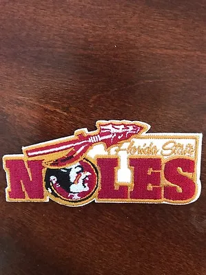 FSU Florida State Seminoles Vintage Embroidered Iron Patch 3.5” X 1.5  RARE • $6.79