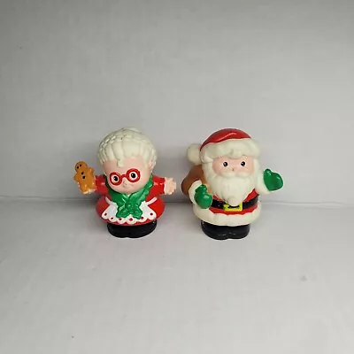 Vintage Fisher-Price Santa & Mrs. Claus Christmas Little People Lot Of 2 • $13.29