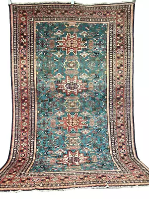 Magnificent Hand-knotted Persian Oriental Carpet Kazak Carpet 210x135 Cm • £44.43