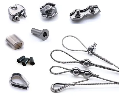 £416.86 • Buy Wire Rope Clamp Thimble Simplex Duplex 2mm 3mm 4mm 5mm 316 A4 Stainless Steel 
