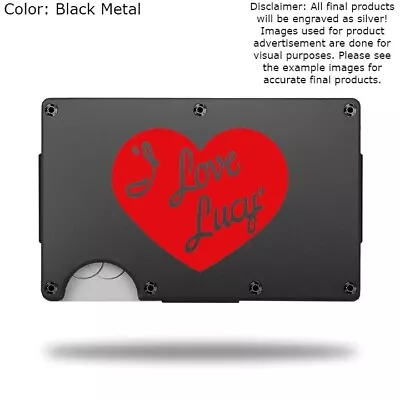 Custom I LOVE LUCY Laser Engraved Wallet - Pick A Wallet Color • $22