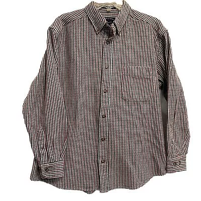 Sutter And Grant Men’s Shirt Houndstooth Check Flannel Button Long Sleeve Large • $14.98