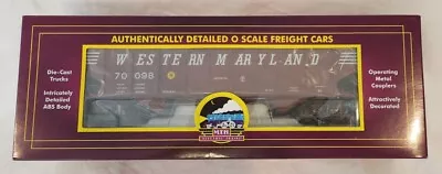 MTH Western Maryland 70-ton 3-bay Hopper Car With Coal Load  • $65