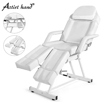 White Massage Table Facial Bed Tattoo Spa Beauty Chair Pedicure Split Leg W/Tray • $209.99