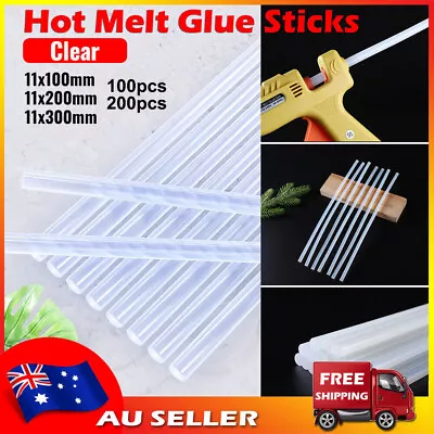 Hot Melt Glue Sticks Clear Adhesive Craft Stick For Glue Gun 7mm 11mm 100-300mm • $3.99