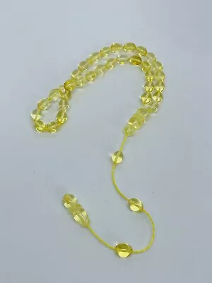 Natural Baltic Amber Islamic Prayer Beads For 33 Beads 65 Grams • $1