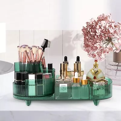 Rotating Makeup Organizer Vanity Brush Holder Cosmetic Storage Lipsticks Skincar • $14.51
