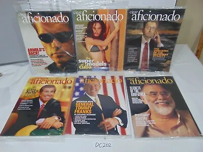 $89.99 • Buy Lot Of 6 Cigar Aficionado Magazines 2003 Sealed Godfather - Franks - Arnold CUBA