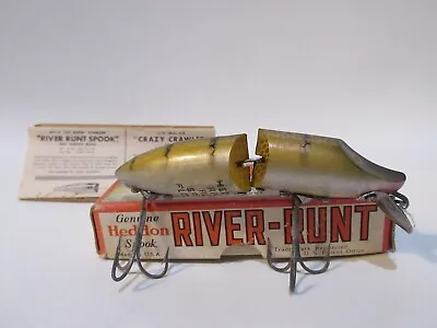 Vintage Heddon Jointed River RUnt Spook Floater M Pike Scale NIB • $9.99