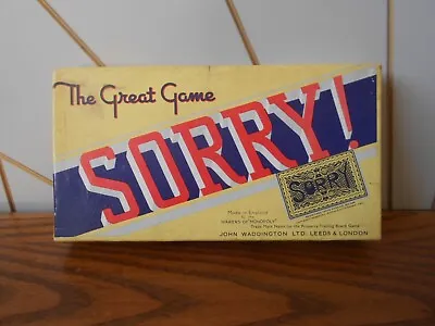 SORRY! Vintage Board Game For Spares NO BOARD 3 X Instructions JOHN WADDINGTON • £7.99