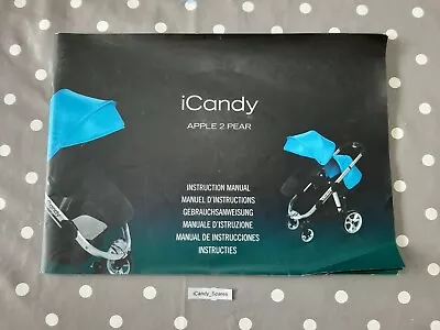 ⭐⭐ Official ICandy Apple 2 Pear Instruction Manual Book User Guide ⭐⭐ • £7.95