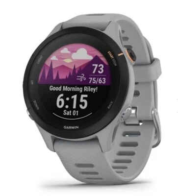 $230 • Buy Garmin Forerunner 255s Music GPS Watch - Whitestone (extra Navy Blue Band Too!)
