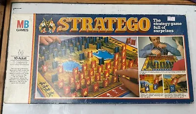 Vintage Stratego Strategy Board Game MB 1982  Good Condition • £9.99