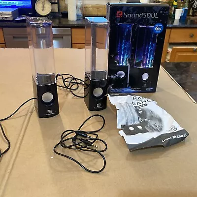 SoundSOUL  LED Magic Dancing Water Speakers USB Powered NEW IN BOX • $25
