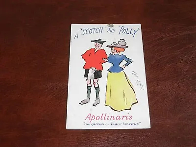 £8.50 • Buy Original  Phil May Signed Advertising Postcard - Apollinaris Table Waters.