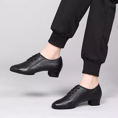 Men's Leather Dance Shoes Indoor/outdoor Latin Dance Modern Dance Shoes • $38.51