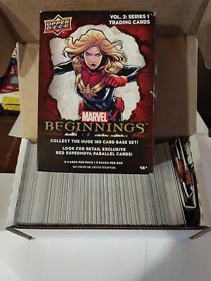 2022 Marvel Beginnings Vol 2 Series 1 Complete Master Base Set - 234 Cards Total • $200