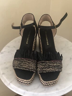 $79 • Buy Paloma Barcelo Espadrille Heels Sandals Made In Spain
