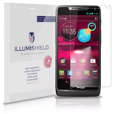 ILLumiShield Anti-Bubble/Print Screen Protector 3x For Motorola Droid RAZR I • $7.65