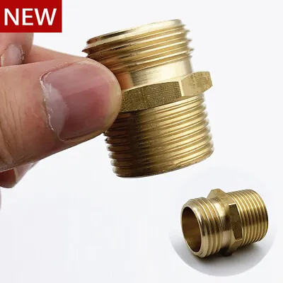(3/4  Male Or 1/2  Female) NPT Pipe To 3/4  GHT Male Garden Hose Adapter Brass • $6.79