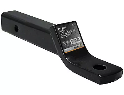 Buyers 2 Inch Ball Mount With 2 Inch Drop X 10 Inch Long Tube Black; 1803007 • $28.27